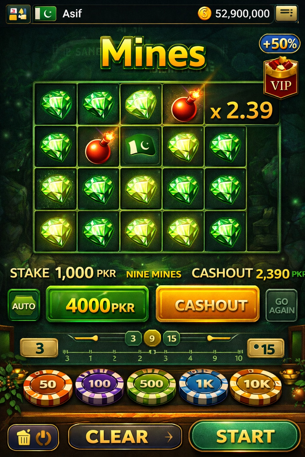 Mr Green Casino game